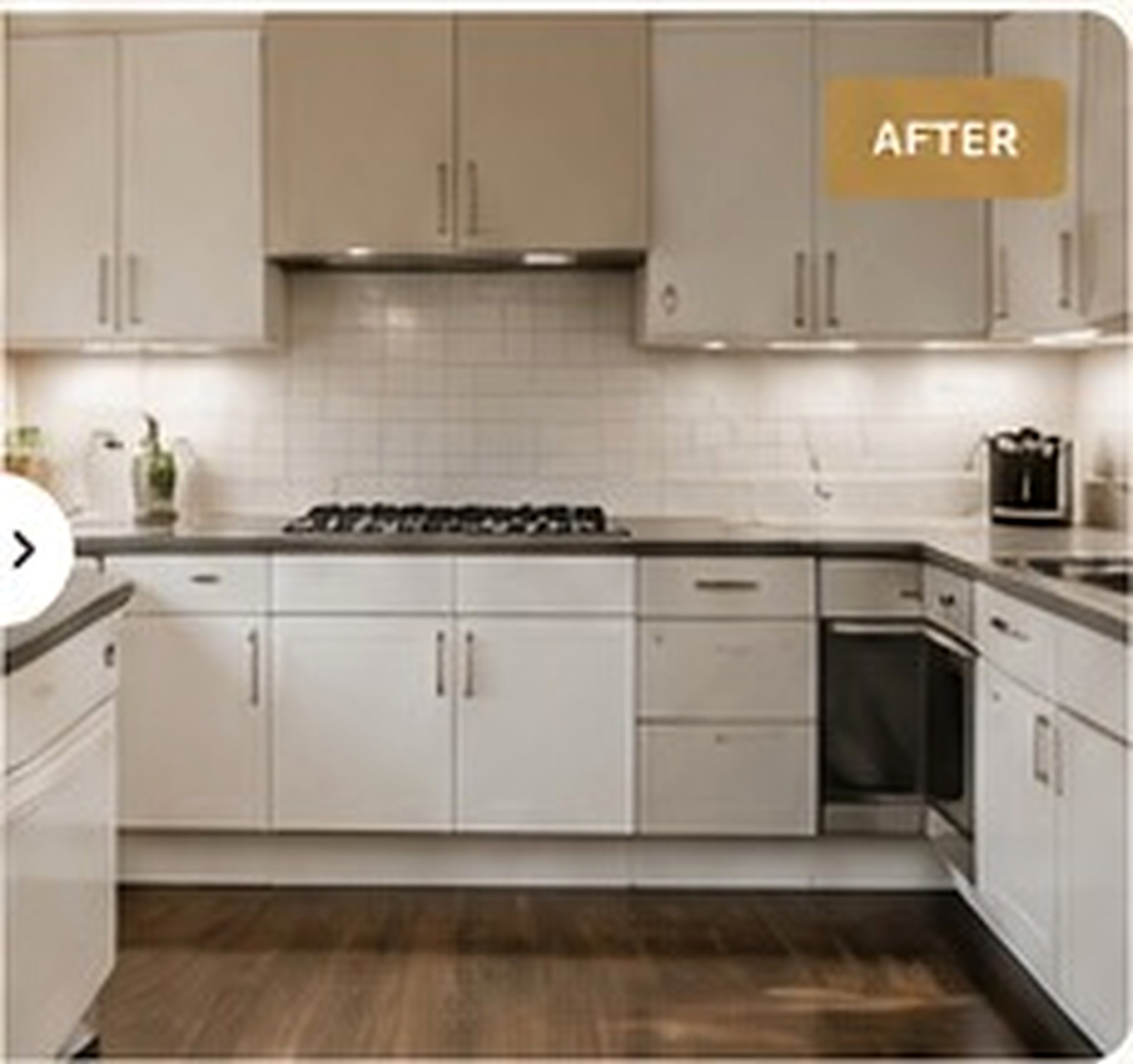 Kitchen after cleaning